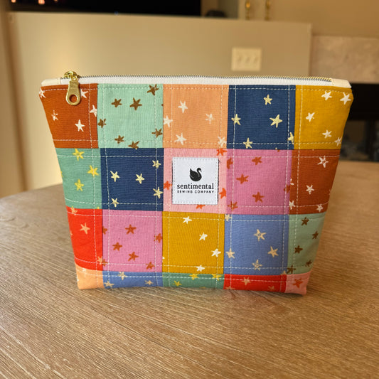 Starry Patchwork Pouch