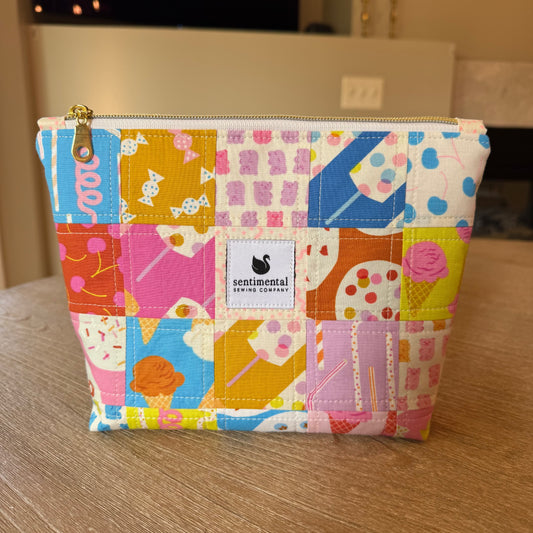 Sugar Cone Patchwork Pouch