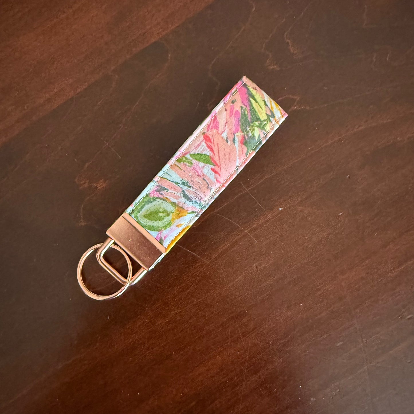 Tropical Floral Keychain