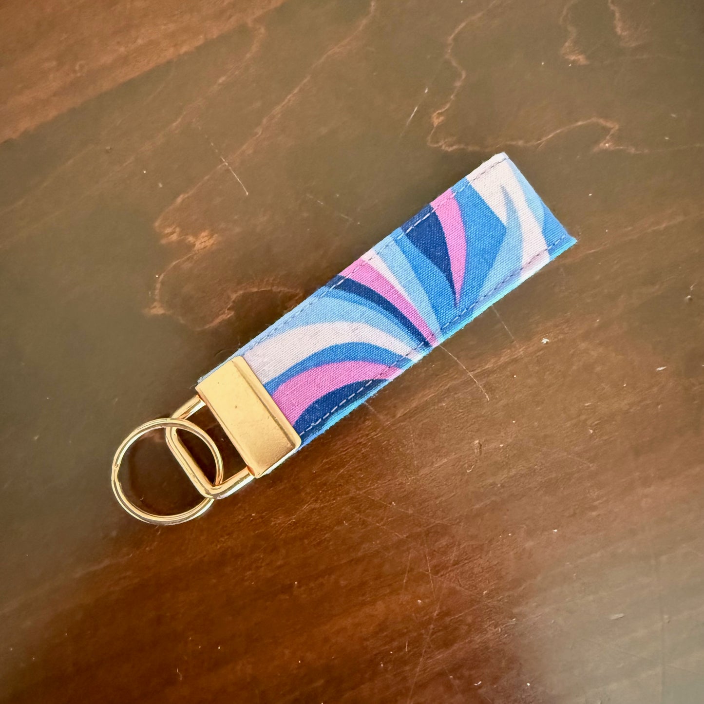 Purple Waves Keychain