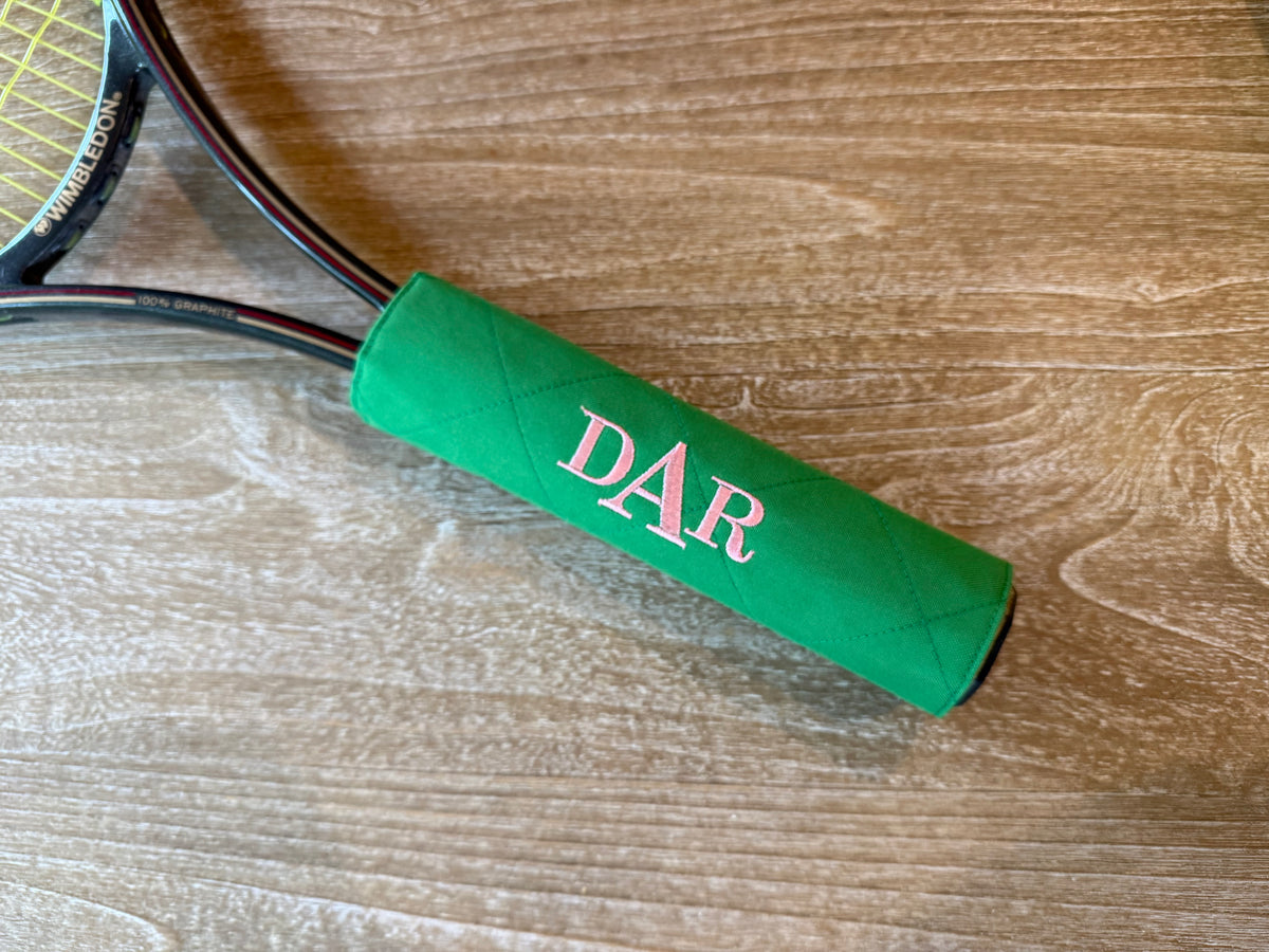 Custom Monogram Tennis Grip Cover
