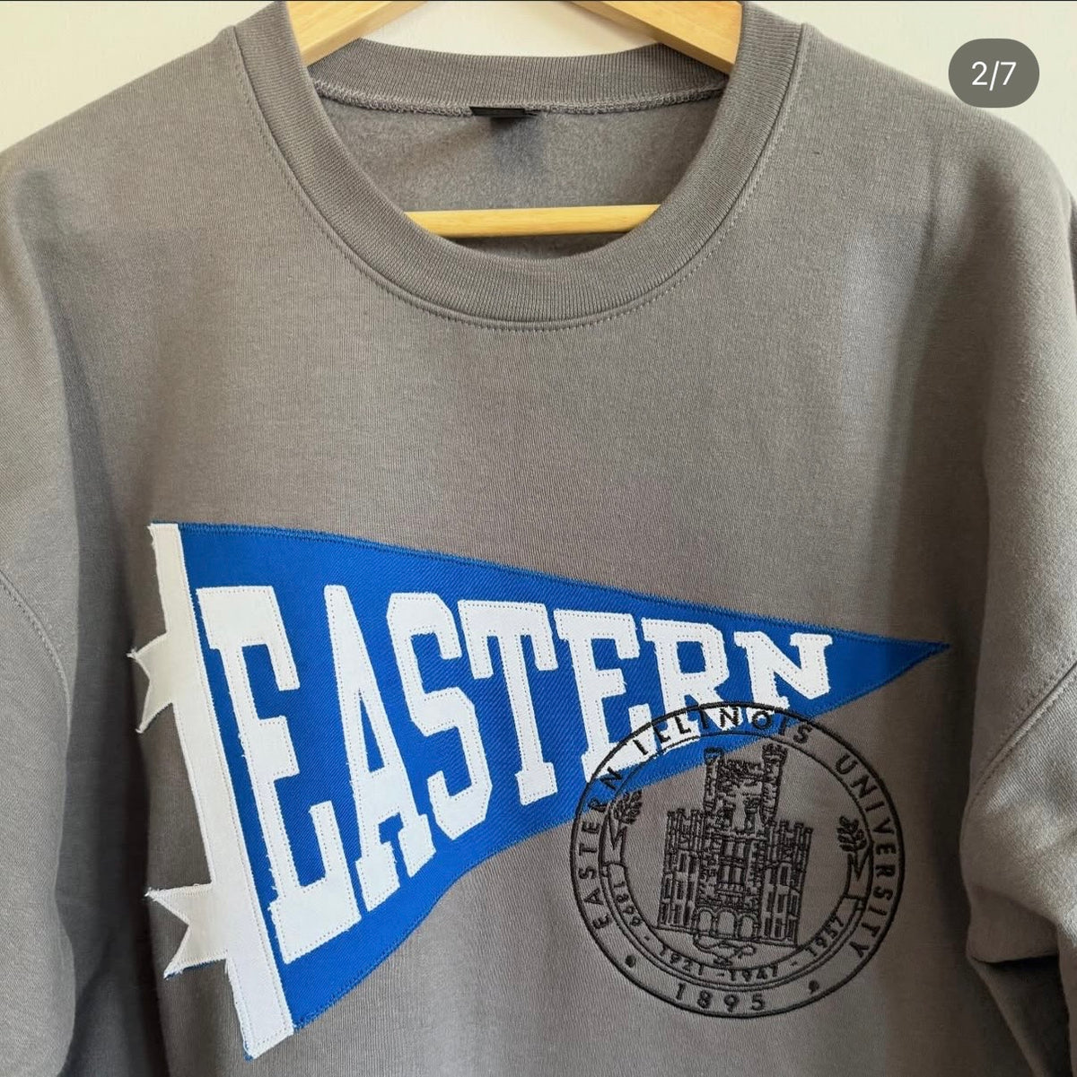 Custom Pennant Hand Appliqued Sweatshirt