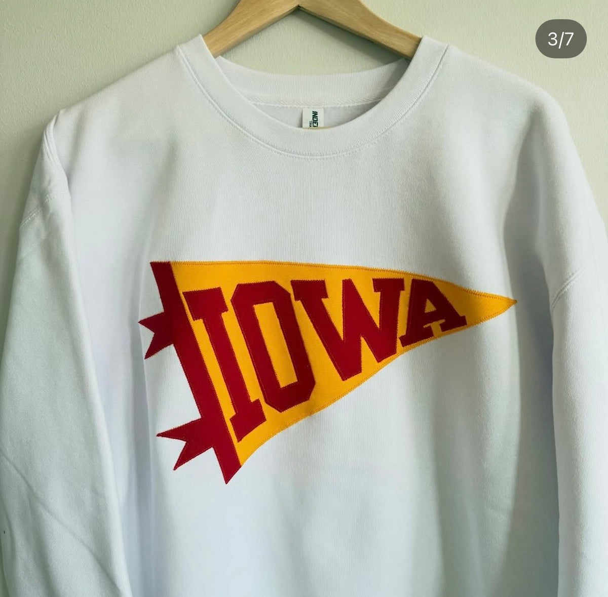 Custom Pennant Hand Appliqued Sweatshirt