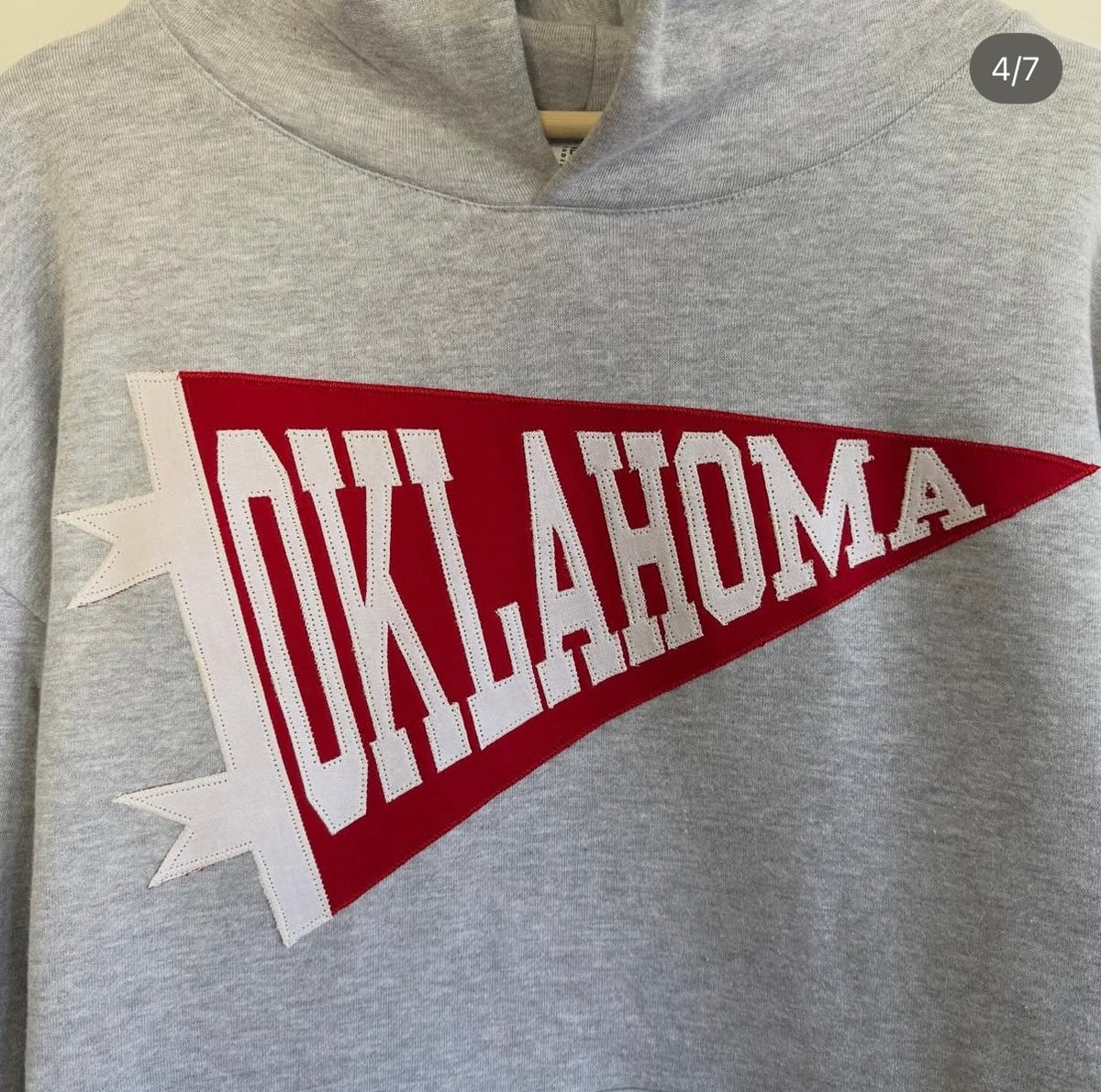 Custom Pennant Hand Appliqued Sweatshirt