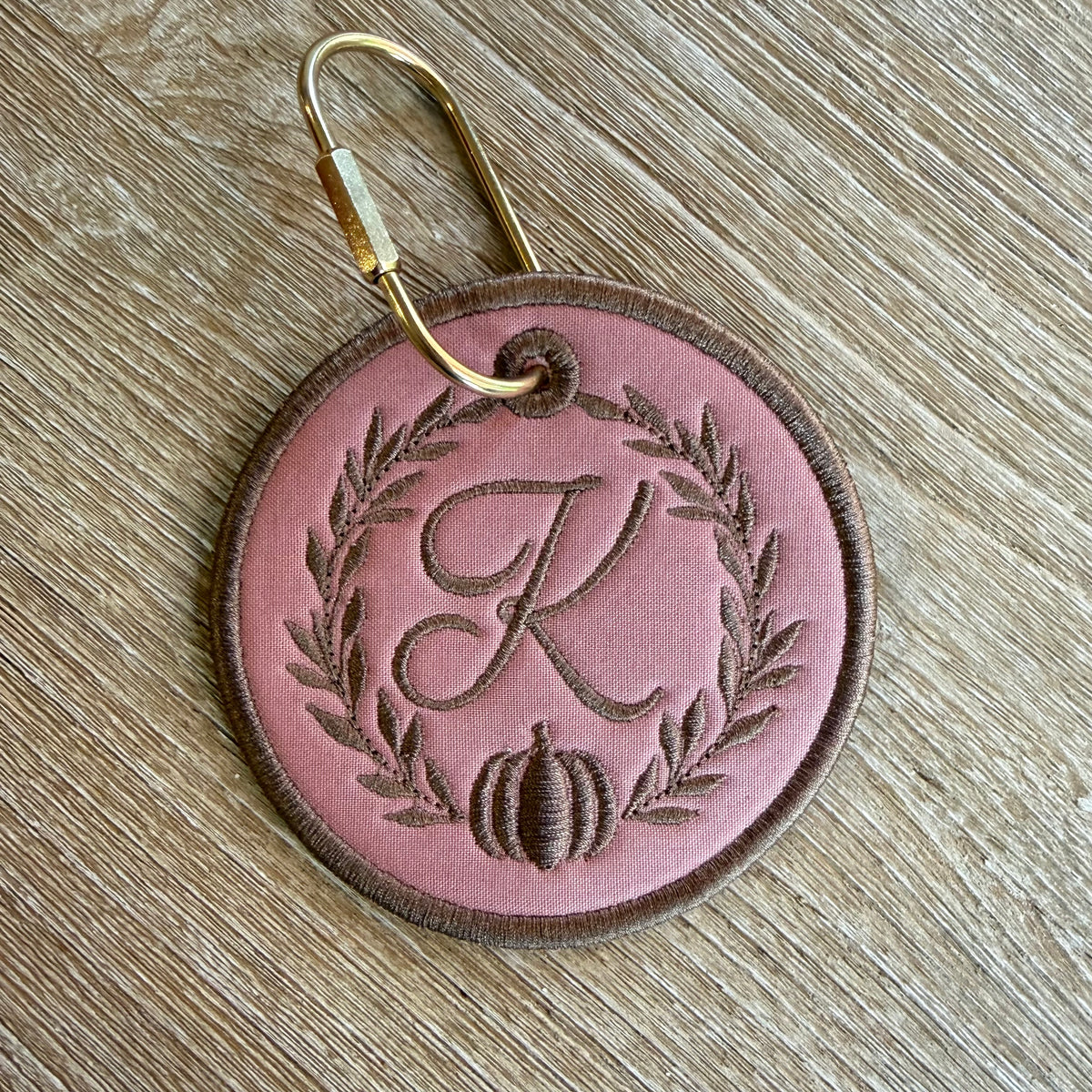 Custom Pumpkin Wreath Bag Tag
