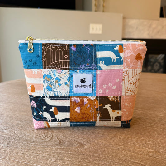 Dog Park Patchwork Pouch