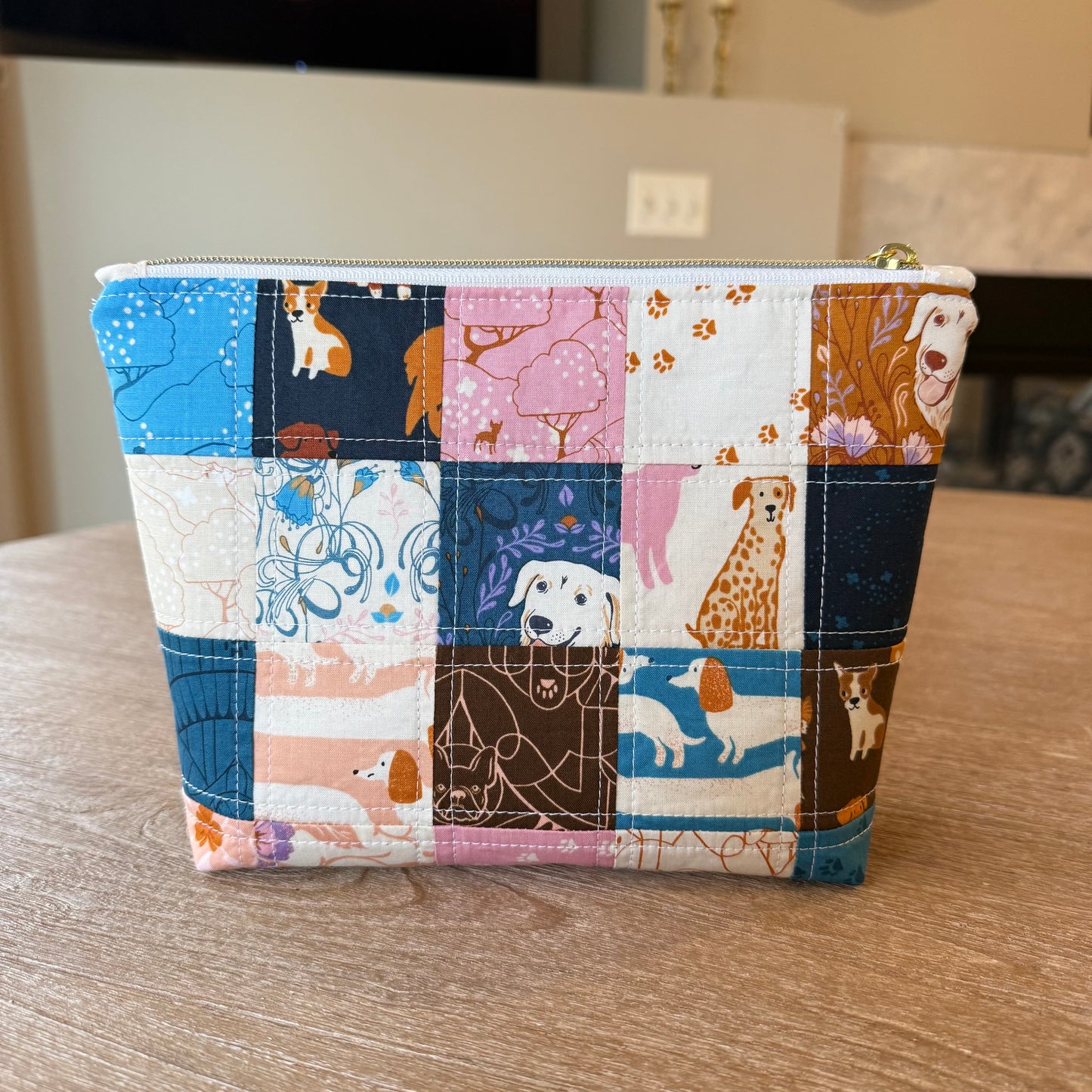 Dog Park Patchwork Pouch