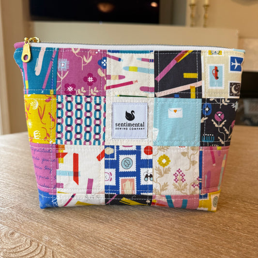 Salutations Patchwork Pouch