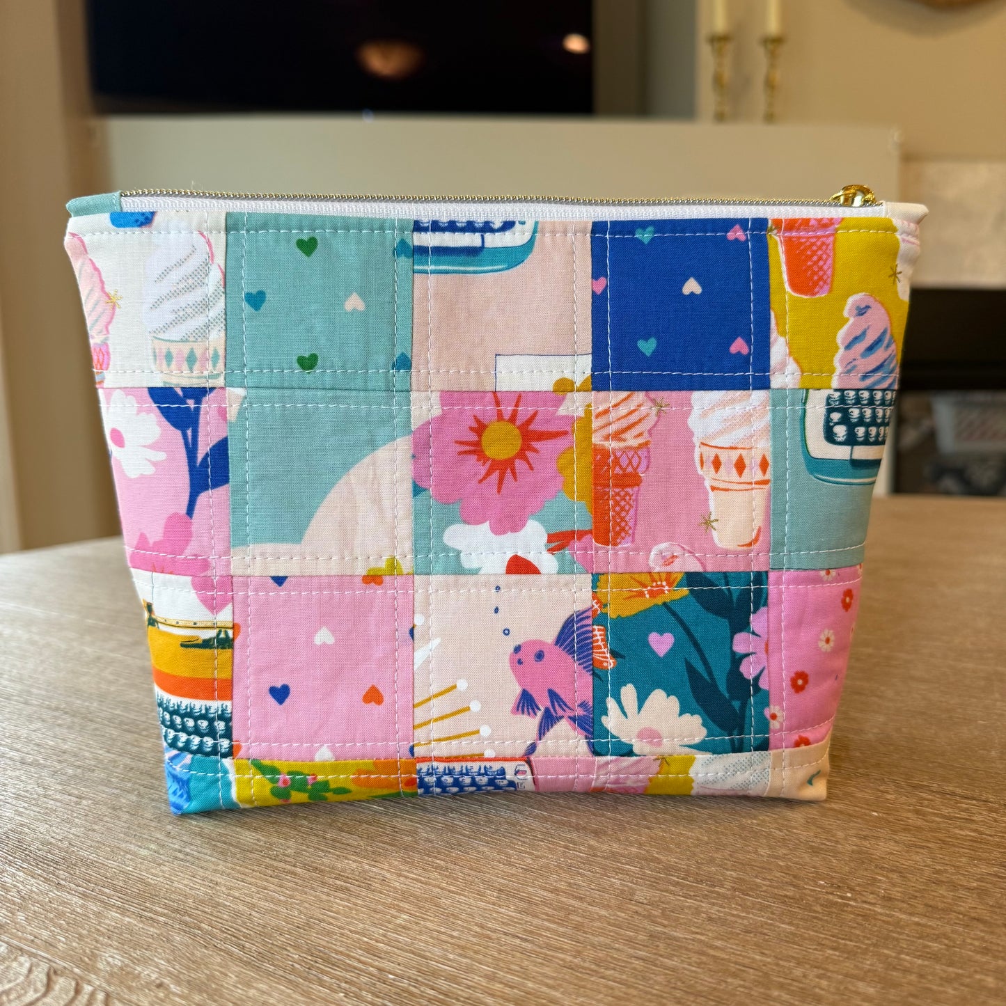 Best Day Ever Patchwork Pouch