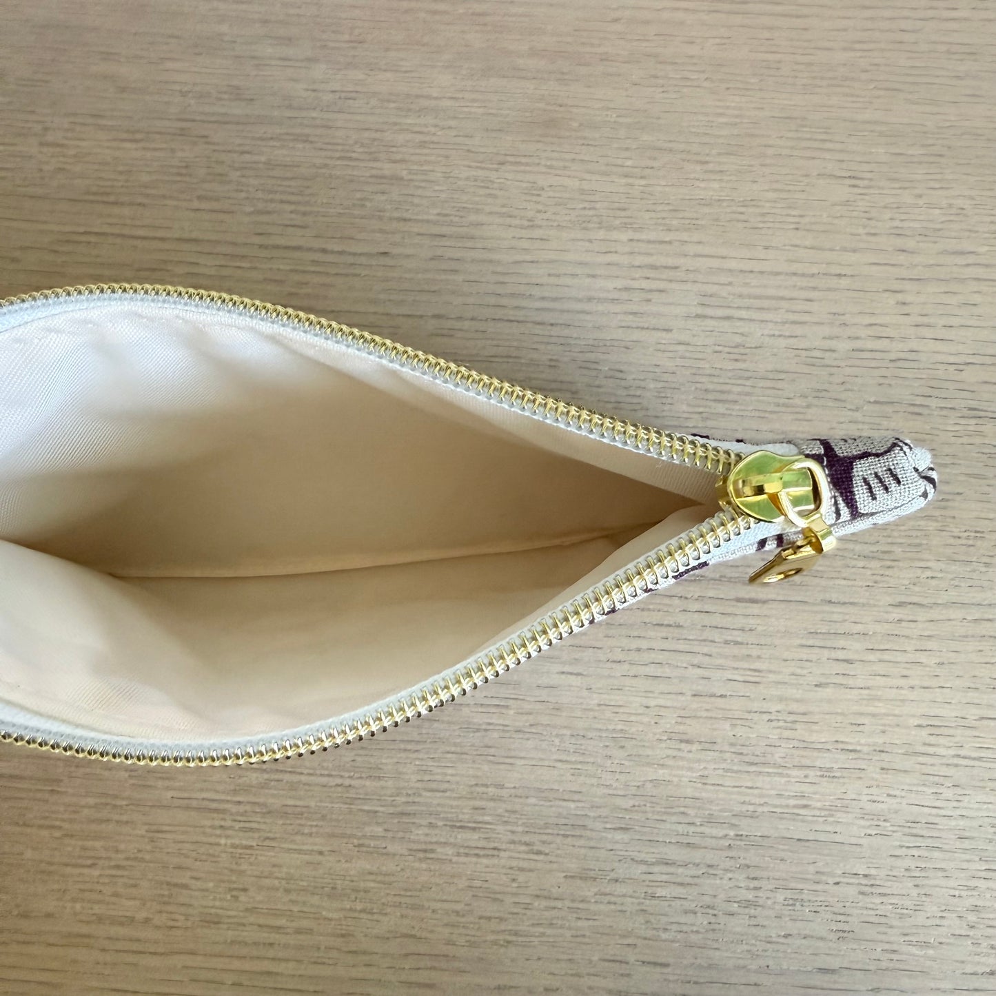 Graphic Purple Floral Card Pouch