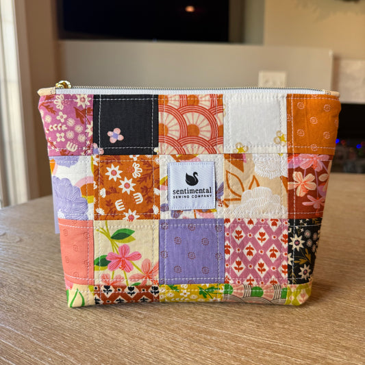 Favorite Flowers Patchwork Pouch